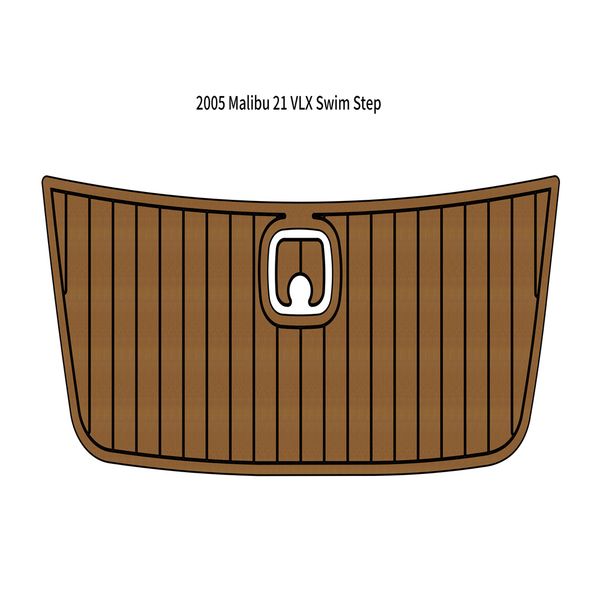 

2005 malibu 21 vlx swim platform step pad boat eva foam faux teak deck floor mat