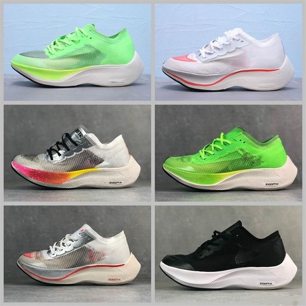 

2019 new zoomx vaporfly next% volt running shoes outdoor women breathable casual jogging shoe mens designer sneakers sport trainer269p, Black