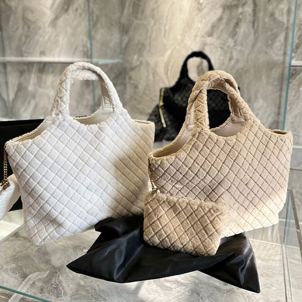 

9a quality saints laurant tote bag lambwool 38cm women luxury designer icare maxi shopping gaby quilted lambskin large capacity shoulder cro