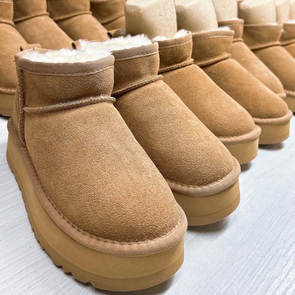 

snow boots designer brand 2022 winter new plush warm artificial wool versatile fashion casual flat bottomed women's short boots, Black
