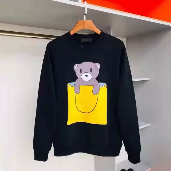 

mens designers hoodie sweatshirts men hooded homme high street print women hoodies loose fashion tracksuit leisure jacket, Black