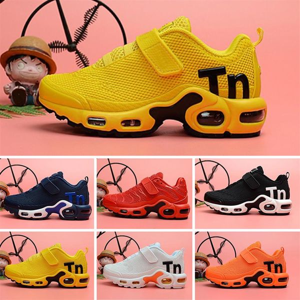 

designer toddler kids tn plus sports running shoes children boy girls trainers tns sneakers classic chaussures pour enfants227c, Black