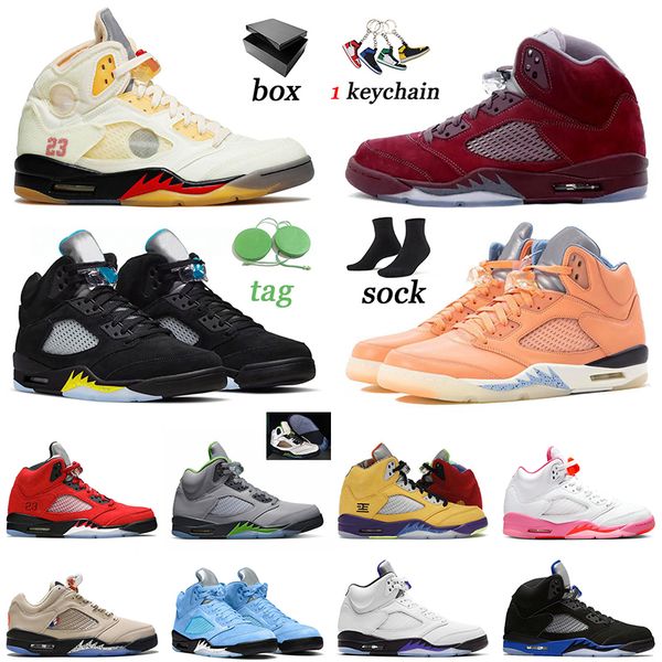 

5 jumpman 5s basketball shoes j5s v burgundy mens dj khaled x we the fire red black muslin florida gators low psgs sneakers trainers