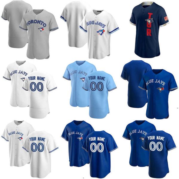 

2023 custom jersey toronto''blue''jays''mens women youth cavan 8 biggio george 4 springer bo 11 bichette vladi, Blue;black