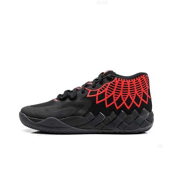 

grade school lamelo ball mb1 bred black red kids basketball shoes for sale sport shoe trainner sneakers us4.5-us12