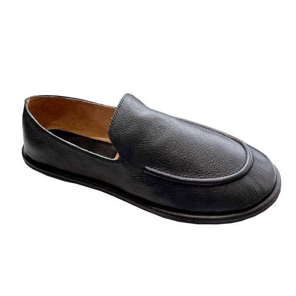 

high shoes dress edition the row lefu leather simple loafer doudou slip on flat sole casual shoes gjb