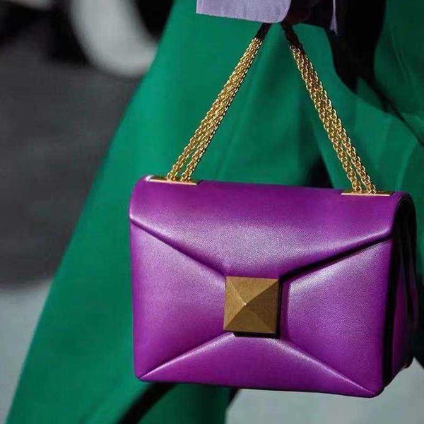 

designer bag fashion big studs women bag luxury handbag genuine leather simple underarm shoulder bags female daily design totes purse pouch