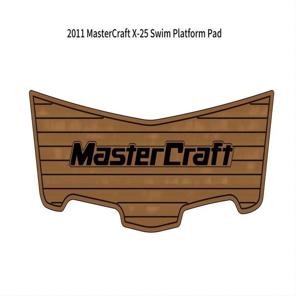 

2011 mastercraft x-25 swim platform pad boat eva foam faux teak deck floor mat