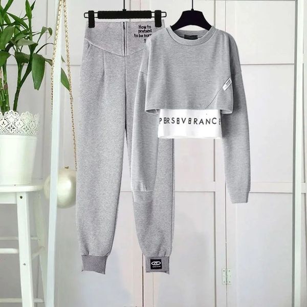 

womens two piece pants summer suit fashion fake twopiece sweater high waist slimming casual trousers for 221121, White