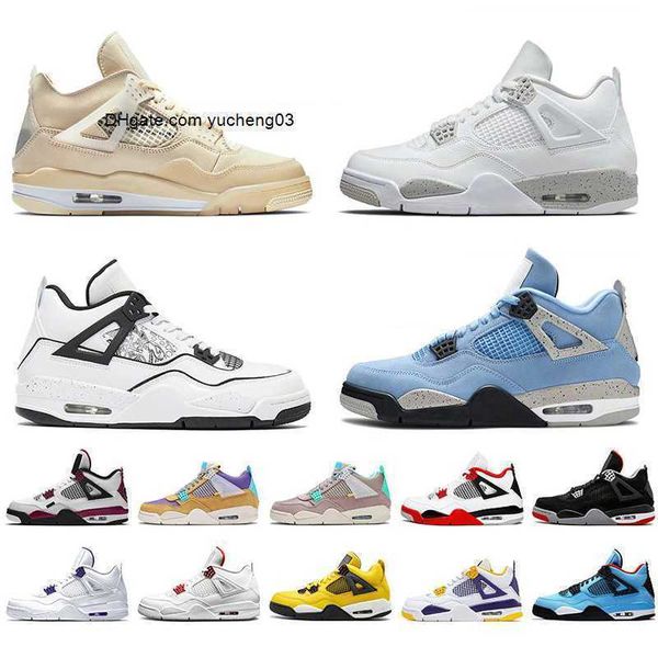 

designer quality jumpman 4 sail basketball shoes 4s noir university blue black cat shimmer men star fish mushroom orange metallic women