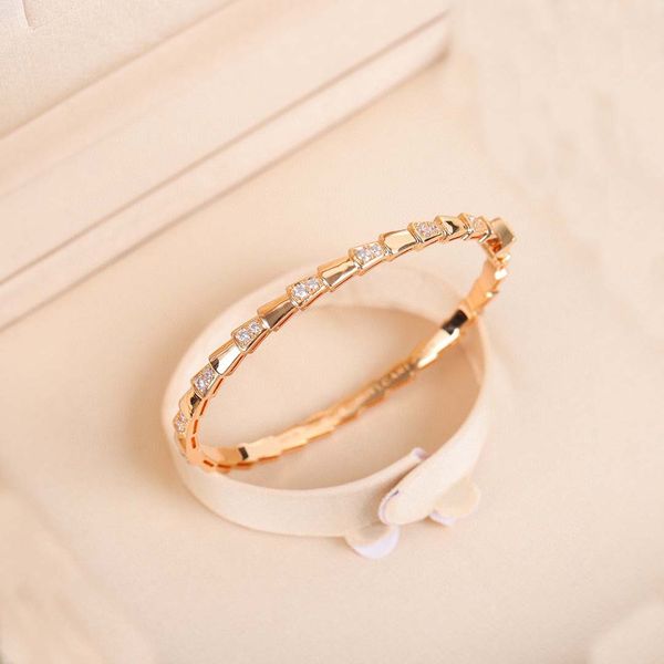 

2022 luxury quality charm punk band bracelet with diamond in two colors plated have box stamp special design ps4108a, Golden;silver