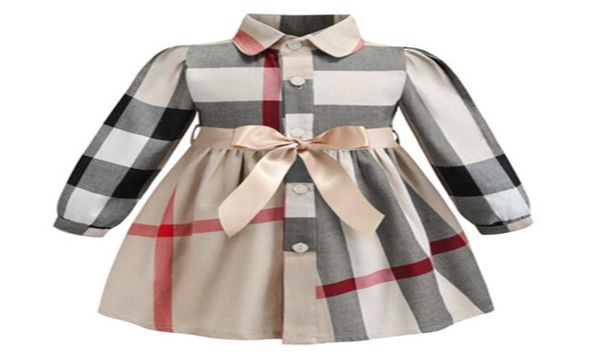 

baby girl dress designer clothing summer girls sleeveless dresses cotton baby kids big plaid bow multi colors4055461, Red;yellow