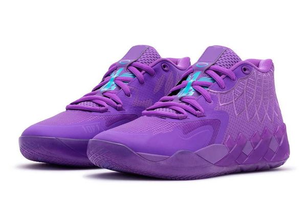 

grade school lamelo kids ball queen city boys basketball shoes sales mb1 rick morty purple glimmer pink green black sport shoe trainner