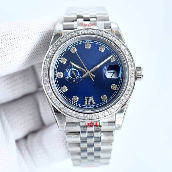 

watch automatic mechanical designer wristwatch 40mm waterproof 904l sapphire business wristband stainless steel bracelet montre de luxe, Silver