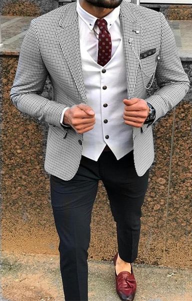 

handsome two buttons groomsmen notch lapel groom tuxedos mens wedding dress man jacket blazer prom dinner suits jacket pants tie vest w1069, Black;gray
