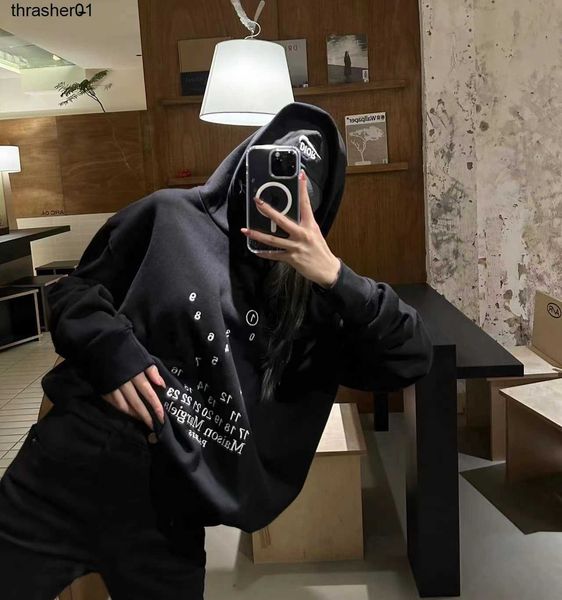 

men's hoodies sweatshirts mm autumn new slim embroidery hooded long sleeve sweatshirt fashion streetwear hoodie, Black