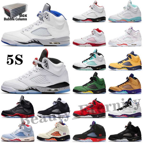 

5 5s mens basket ball shoes bluebird shattered backboard sail racer blue raging bull oreo green bean stealth oregon ducks florida, Black