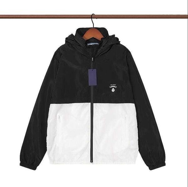 

mens jacket hip hop windbreaker fashion thin jacket coats with letters inverted triangle men women streetwear waterproof outerwear coat high, Black;brown