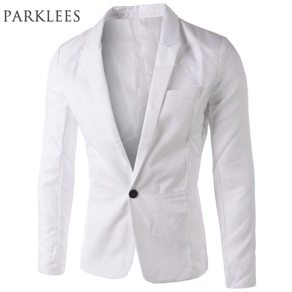

men's suits blazers brand white arrival s slim fit jacket korean stylish single button suit costume veste homme 221121, White;black
