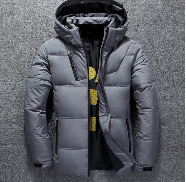 

2022 men's down jacket duck winter warm hooded puffer jacket men vintage clothes 90 x padded black autumn red bomber male parka