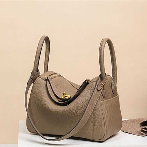 

leather new lindi bag lychee pattern doctor's women 2022 fashionable feeling versatile one shoulder cross bag mini