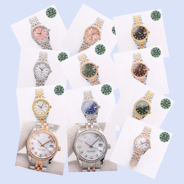

xz montre de luxe women watches 31mm nh05 automatic mechanical movement steel case diamond watch wristwatches, Slivery;brown