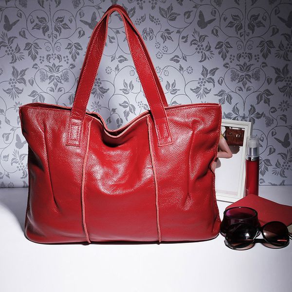 

evening bags 100% genuine leather large women handbags famous brand tote big ladies shoulder awm108 221119