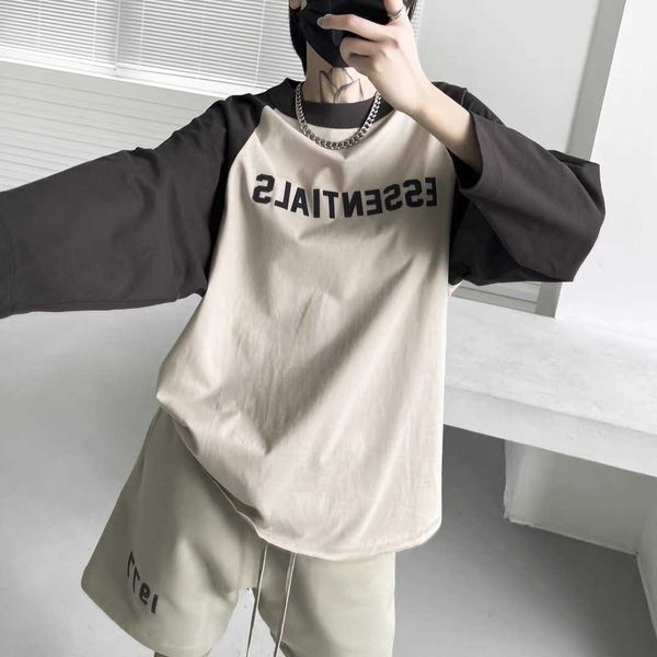 

loose designer men hoody essentials hoodies pullover sweatshirts double thread little fashion brand high loose cotton long sleeve bottomed, Black