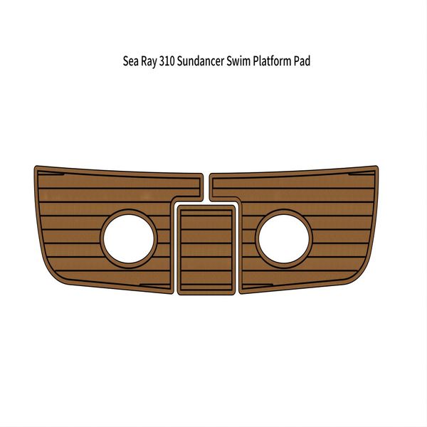 

sea ray 310 sundancer swim platform pad boat eva foam faux teak deck floor mat
