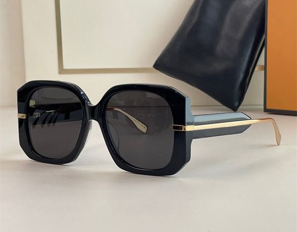 

fashion trend designer 40065 sunglasses for women classic vintage square shape acetate glasses summer avant-garde versatile style anti-ultra, White;black