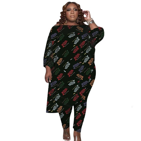 

women's plus size tracksuits plus size women clothing 2 piece sets spring summer pants sets fashion sleeveless and sleeveless party wo, Black
