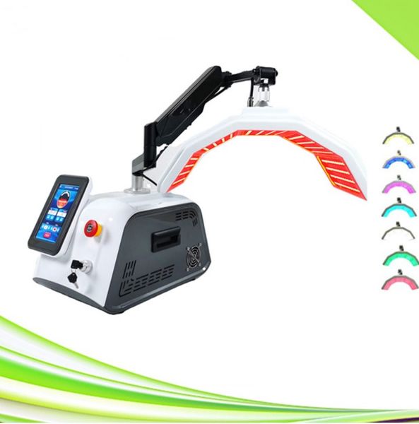 

7 colors pdt led light therapy face mask pdynamic therapie machine portable spa 850nm maske 660nm macchina maquina updated smart salon acne