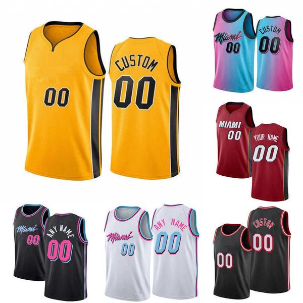 

mens women youth miami''heat''custom 55 duncan robinson 2 gabe vincent 16 caleb martin 21 dewayne dedmon 31 max strus ba, Black;red