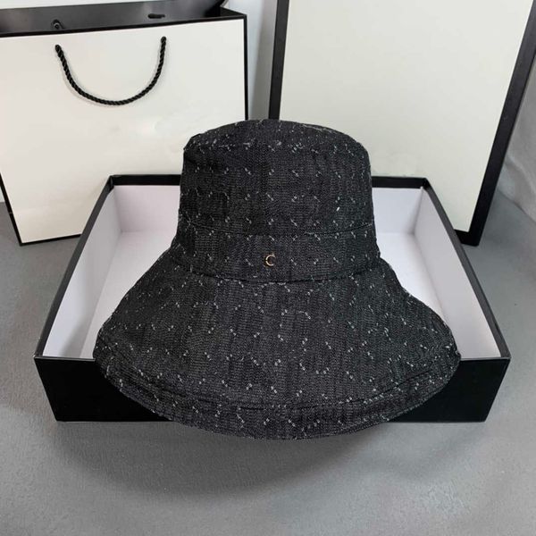 

desingers bucket hats luxurys wide brim hats solid colour letter sunhats fashion party trend travel buckethats hundred hat very, Blue;gray