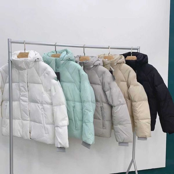 

canada down jacket korean chaopai canadian goose women's capsule short thickened lovers hooded men's warm, Black