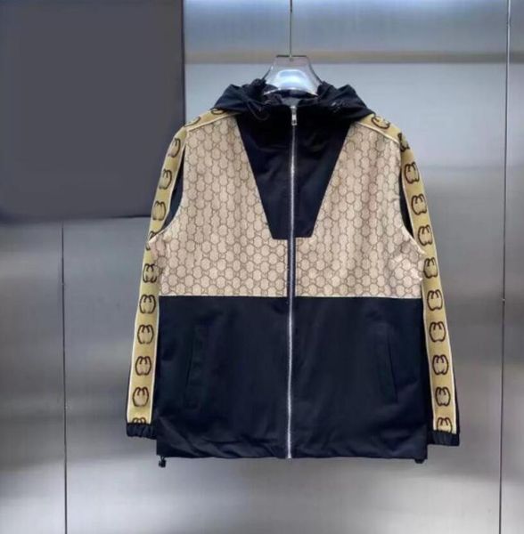 

designer mens jackets clothing france brand sunscreen bomber jacket europe and american style outerwear coat, Black;brown