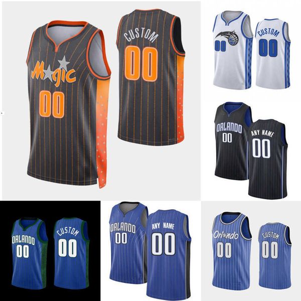 

basketball jerseys men women youth orlando''magic''custom 50 cole anthony 4 jalen suggs 5 paolo banchero 1 jonathan isaa, Black;red