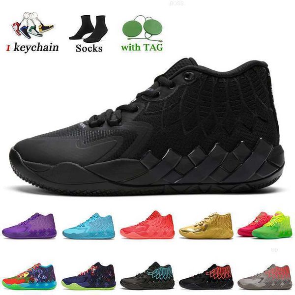 

iridescent dreams lamelo ball mb.01 basketball shoes mens trainers outdoor sport with socks 1of1 not from here red blast galaxy i unc