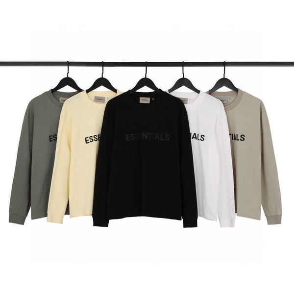 

men's hoodies essentials designer sweatshirts women's pullover fear god multi chest letter pressing sweater high and women's, Black
