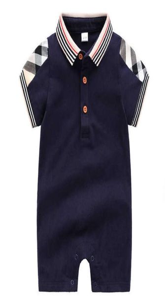 

boys clothes girls kids designer short sleeve romper 100 cotton children039s infant clothing baby infant girl boy clothes1524947, Blue