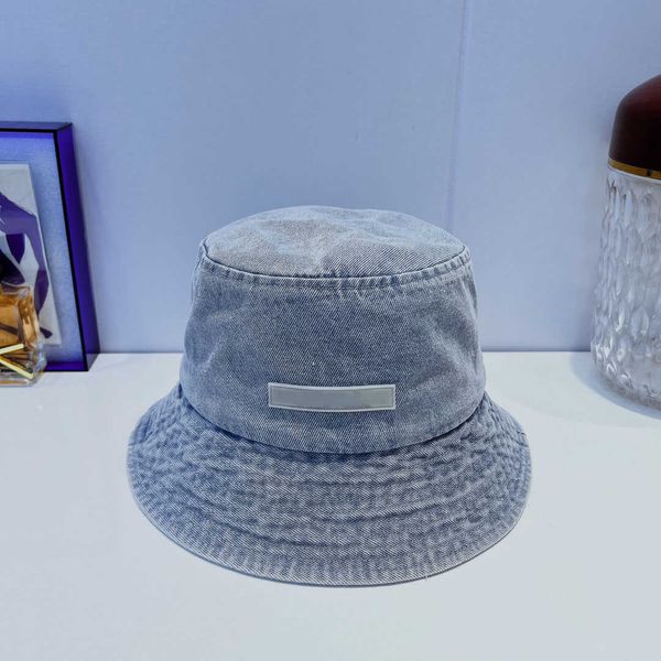 

luxury designer bucket hat classic style fashion cowboy letter fisherman hat for men and women suitable sunshade outdoor g241p, Blue;gray