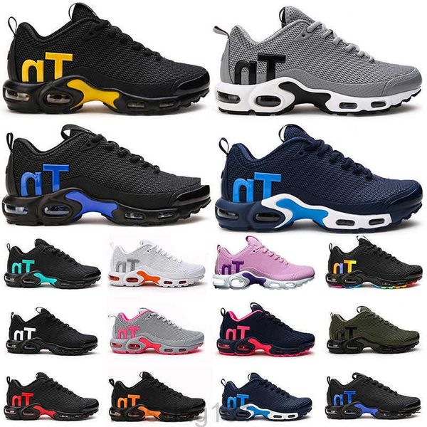 

men shoes sneakers sports trainers fashion womens cushion sizes 2019 designer mercurial tn chaussures femme tn kpu triple s eur40-46 bt11, Black