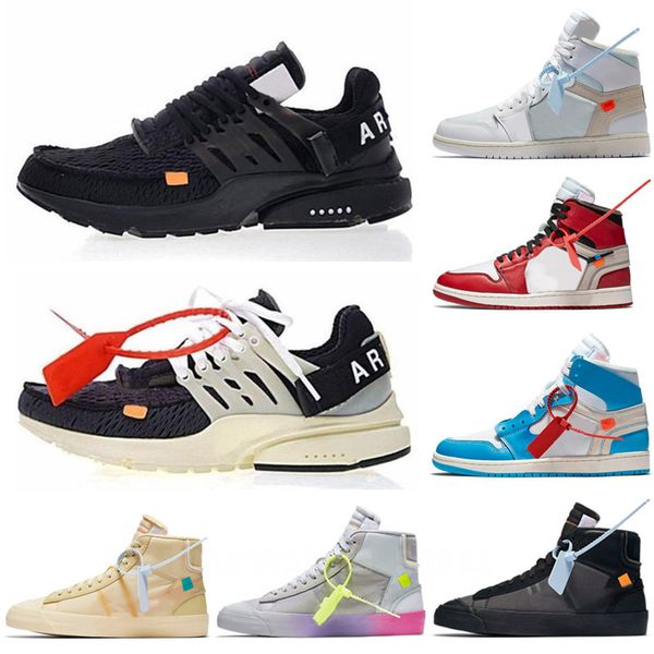 

original 2023 men's and women's off running shoes mca white red blue mac silver metal volt low three black green gner presto 2.0 c