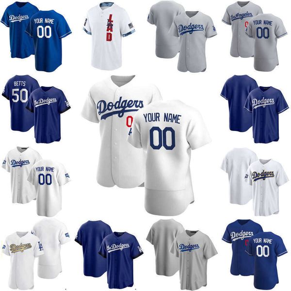 

baseball jerseys custom jersey mens women youth los angeles''dodgers''9 gavin lux 11 aj pollock 13 max muncy 70 dj peter, Blue;black