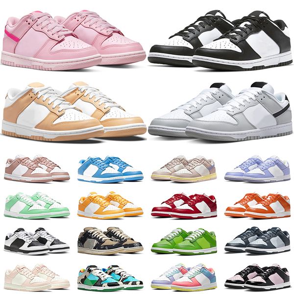 

men women low shoes harvest moon triple pink orange pearl white black grey fog candy womens trainer