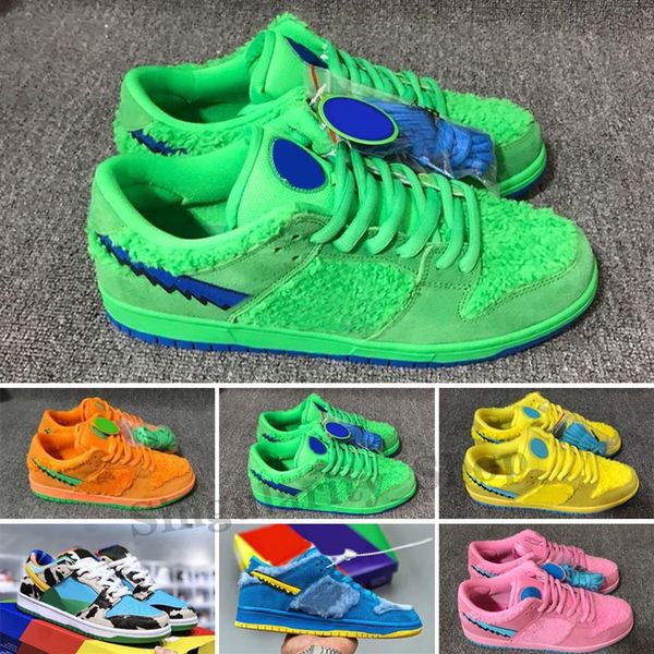 

classic sb bear pro qs cut low children basketball shoes boy girl youth kid sport running boots sneaker size 28-35195v, Black