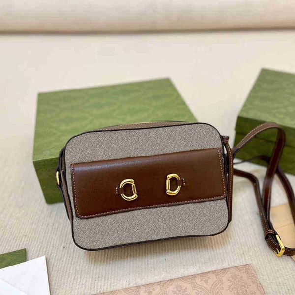 

evening bags shoulder bag handbag crossbody designer tote women fashion color matching camera bags luxury classic metal buckle 220829