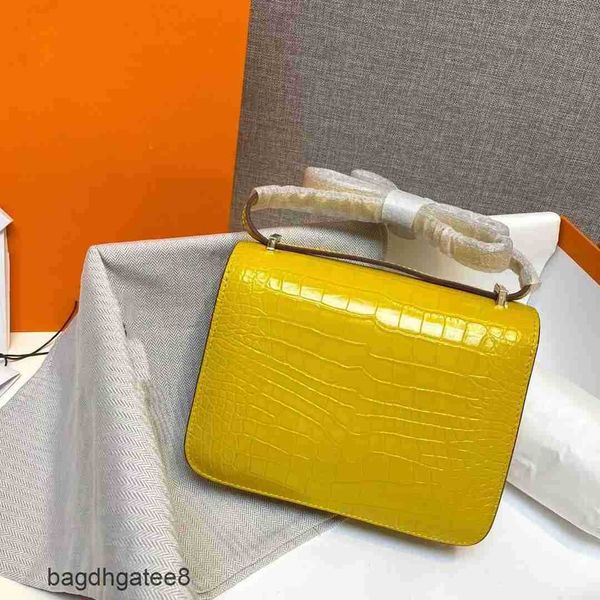 

designer bag square 2023 leather box stewardess constances single designer women's bag e fashionable bags shoulder small tofu style phf