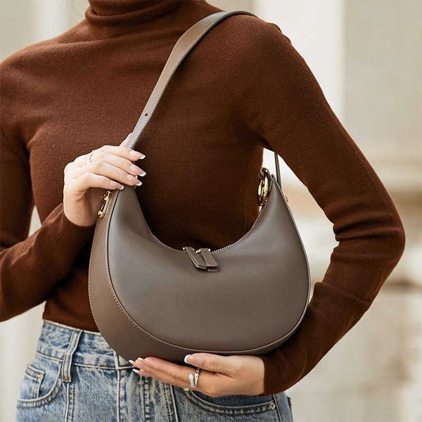 

designer bag zooler original full skin bag fashion luxury genuine leather bags ladies women handbag first cow half moon purses