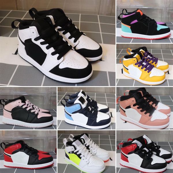 

whole children's shoes j 1 1s store kids basketball shoes s size 26-35262z, Black